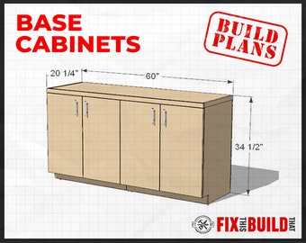 DIY Garage Base Cabinets Plans