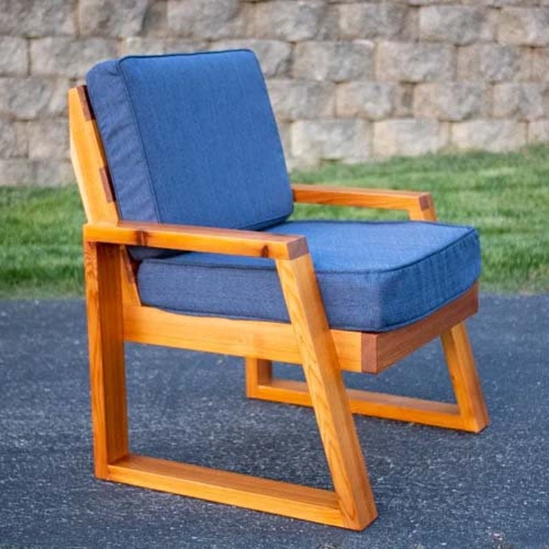 DIY 2x4 Modern Outdoor Chair Plans Etsy