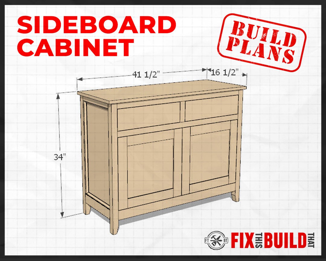 DIY Sideboard Plans Etsy