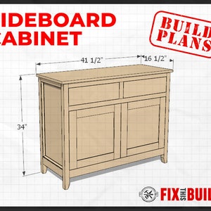 DIY Sideboard Cabinet Plans