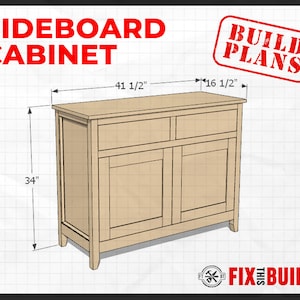 DIY Sideboard Cabinet Plans