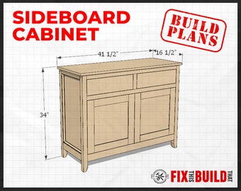 DIY Sideboard Cabinet Plans