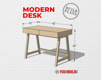 DIY Modern Desk Plans
