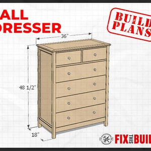 DIY Tall Dresser Plans