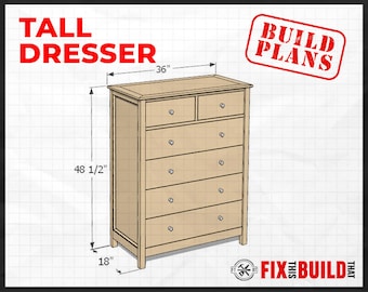 DIY Tall Dresser Plans