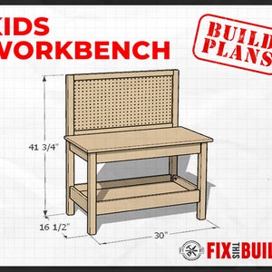 DIY Kid's Workbench Plans