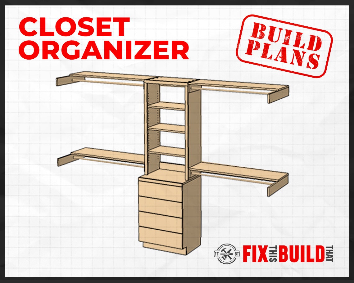 DIY Closet Organizer Plans - Etsy