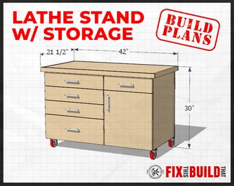 木製旋盤スタンド（収納プラン付き）