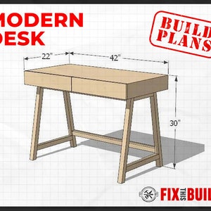 DIY Modern Desk Plans