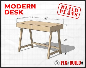 DIY Modern Desk Plans