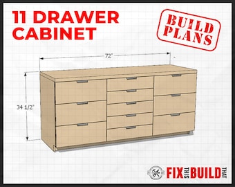 11 Drawer Office Cabinet Plans