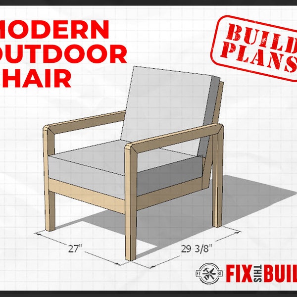 DIY Modern Outdoor Chair Plans