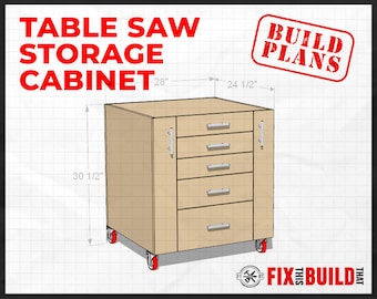 Table Saw Storage Cabinet Plans