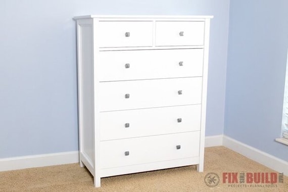 white christmas dresses Benjara Deena 49 Inch 6 Drawer Tall Dresser Chest with Metal Handles, Light  Gray main image 1