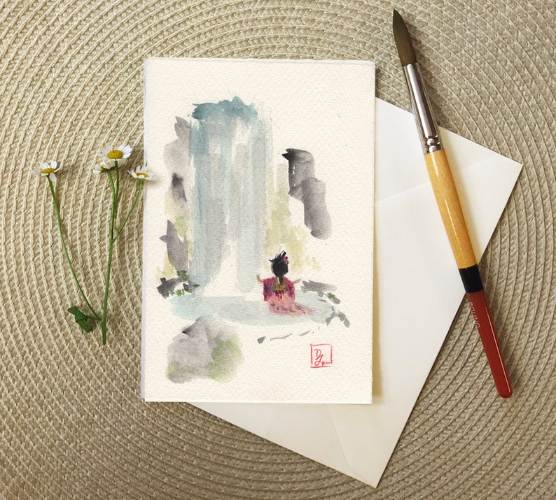 Original Watercolor Artwork Card