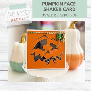 Carte Halloween citrouille Shaker Fichiers SVG
