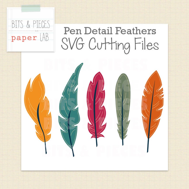 Download SVG Cutting Files: Pen Detail Feathers SVG Feather SVG | Etsy