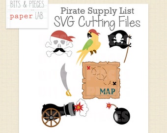 SVG Cutting Files: Pirate Supplies SVG, Pirate SVG