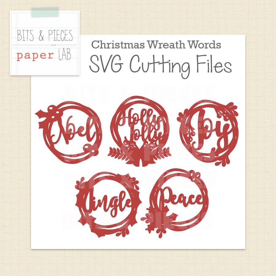 Download SVG Cutting File: Christmas Wreath SVG DXF Christmas svg ...