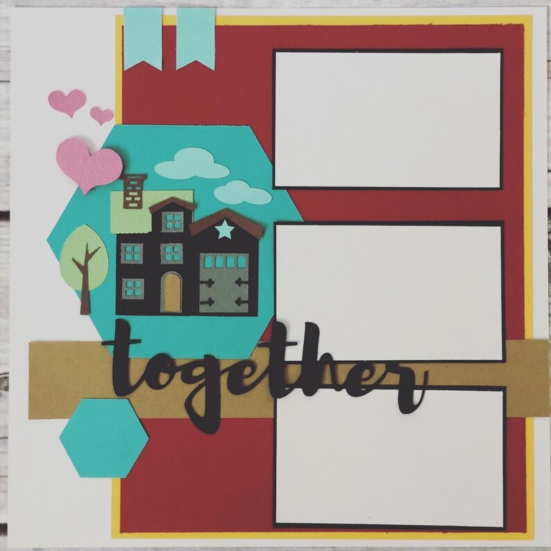 SVG Files Home Scrapbook Layout SVG Scrapbook Kit SVG Cut Etsy