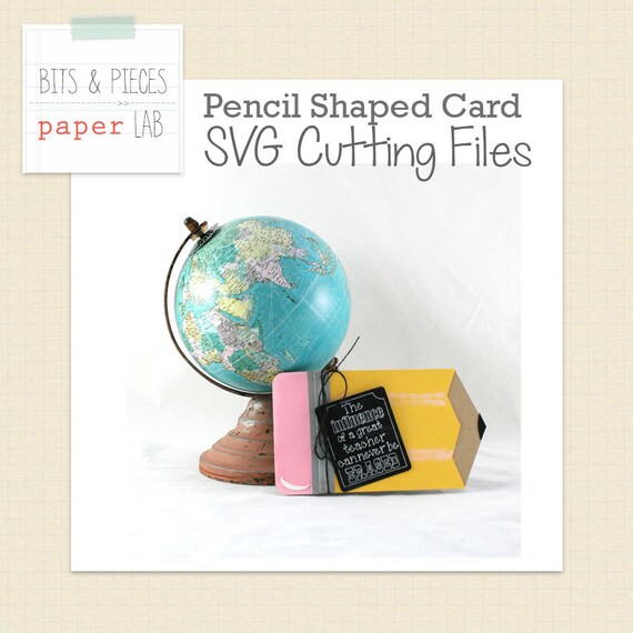 Download Free Svg Cutting File Pencil Shaped Thank You Card For Teacher Etsy SVG Cut Files