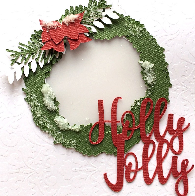 Download SVG Cutting Files: Christmas Card Kit Christmas SVG Wreath ...