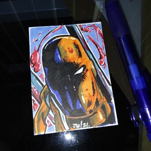 DEATHSTROKE sketchcard!