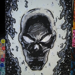 Motoqueiro Fantasma By Julio  Ghost rider, Rider, Humanoid sketch