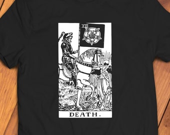 Tarot Card Death Shirt | Gothic Shirt | Horror Shirt | Halloween Shirt | Pastel Goth Shirt | Goth Clothing | Soft Grunge