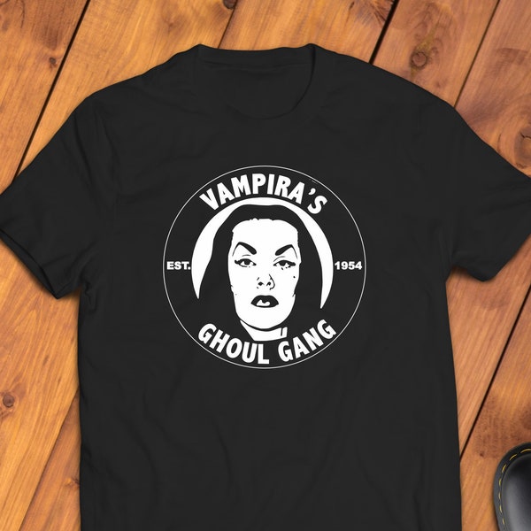Vampira's Ghoul Gang Shirt | Horror Host | Vampire Shirt | Goth Shirt | Halloween Shirt | Goth Girl | Soft Grunge