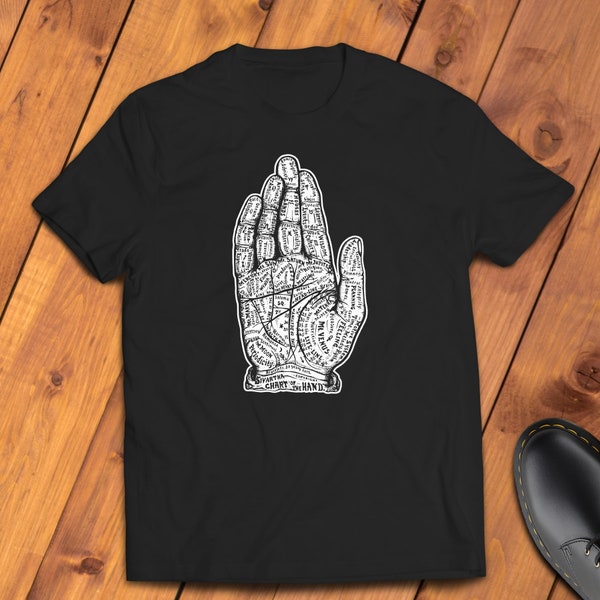 Palm Reading Occult Shirt - Gothic Shirt | Horror Shirt | Halloween Shirt | Pastel Goth Shirt | Goth Clothing | Soft Grunge