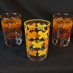 Juice Glass Trio in Orange & Yellow