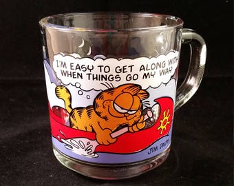 Garfield Glass Coffee Mug