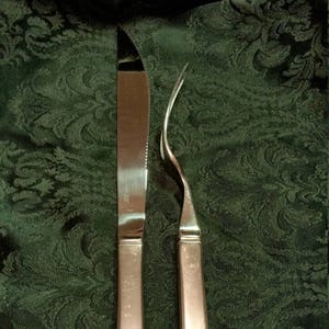 Ekco Eterna Classic Column Meat Fork & Knife Set