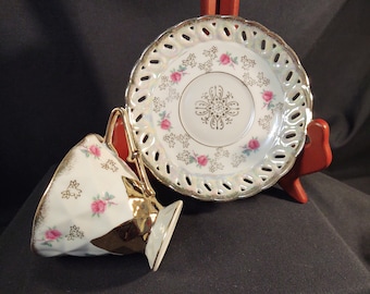 Royal Sealy China Lusterware Teacup & Saucer