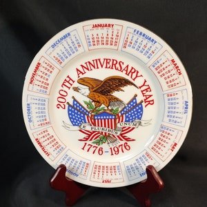 Bicentennial 1776-1976 Commemorative Plate