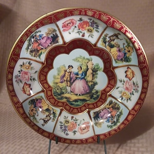 Daher Decorated Ware Colonial Couple Tin Bowl