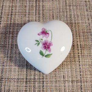 Heart Shaped Porcelain Trinket Dish