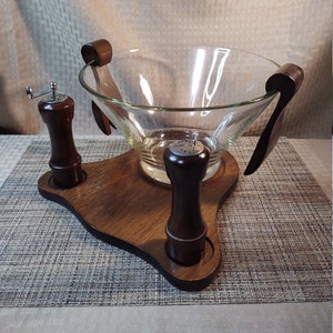 Price Imports Salad Bowl Set with Wood Utensils