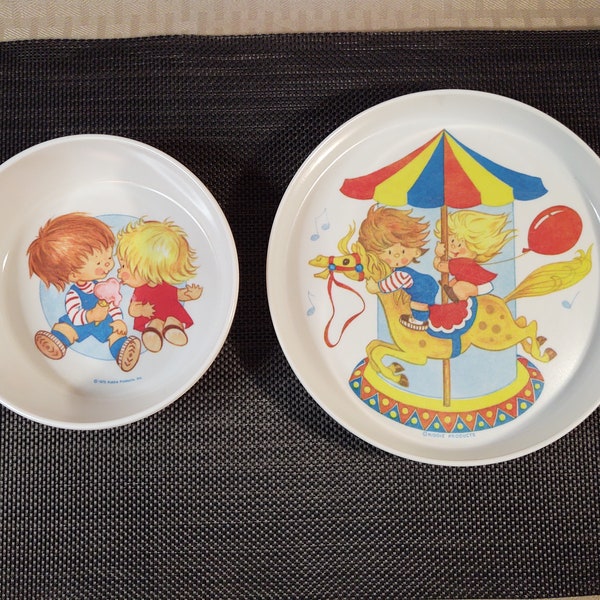 Kiddie Products Melamine Child's Plate & Bowl