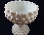 Fenton Hobnail Pedestal Candy Dish