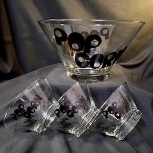 Wheaton Popcorn Snack Set in Black