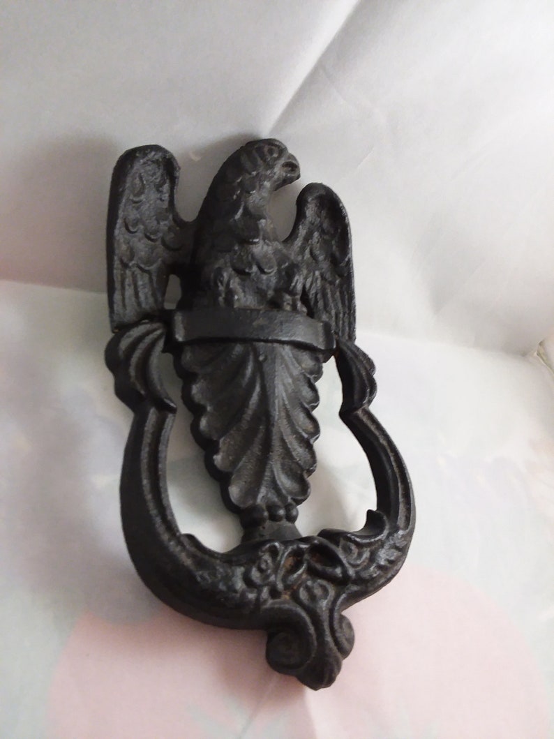 Cast Iron Eagle Door Knocker Etsy