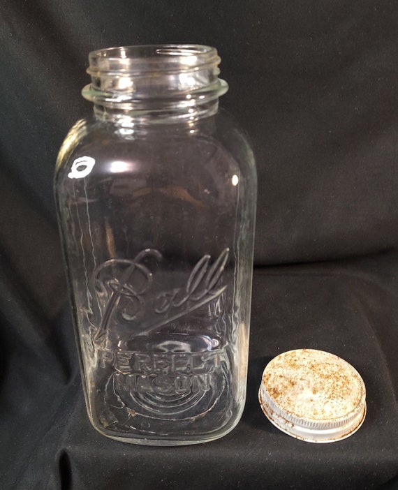 Vintage 2-quart Square Ball Perfect Mason Jar (1933-1960) - Etsy