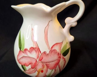 Pink Orchid Small Ceramic Decorative Pitcher