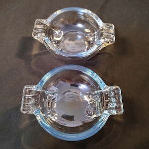 Federal Glass Color King Ashtray Pair