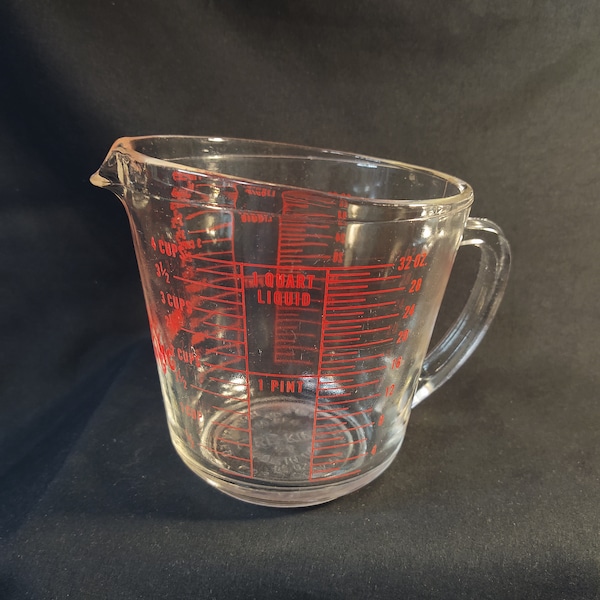 Fire King 1 Cup Glass Measuring Cup Etsy