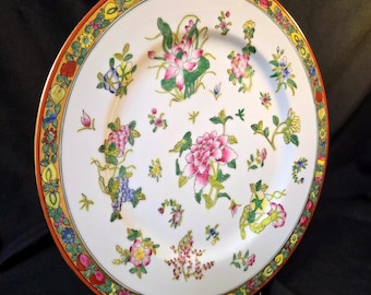 Japanese Porcelain Ware ACF Famille Rose Large Plate