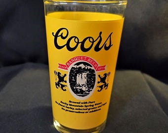 Coors Yellow Jacket Series Glass Tumbler