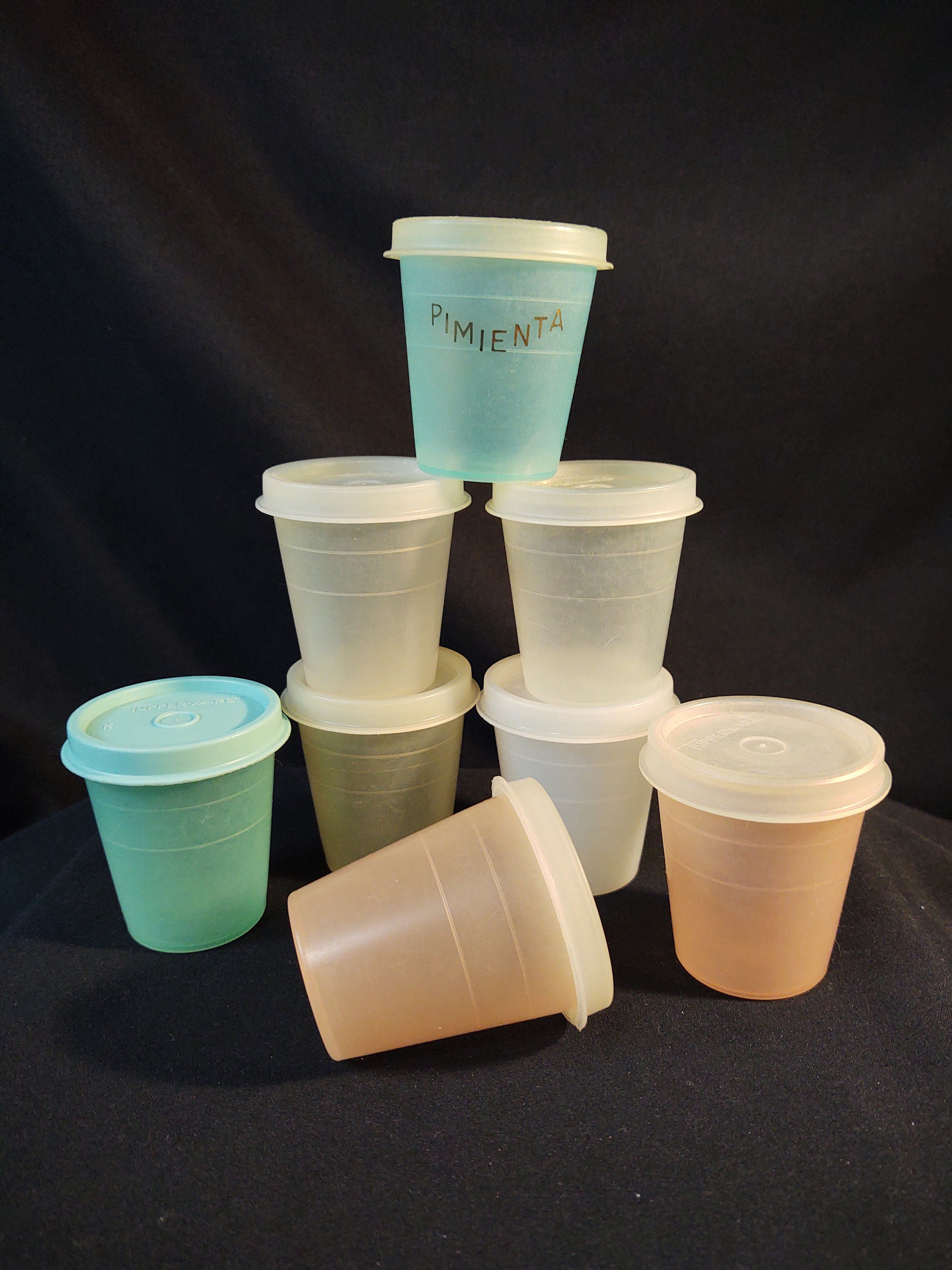 Tupperware Midget Containers With Lids Set of 8 